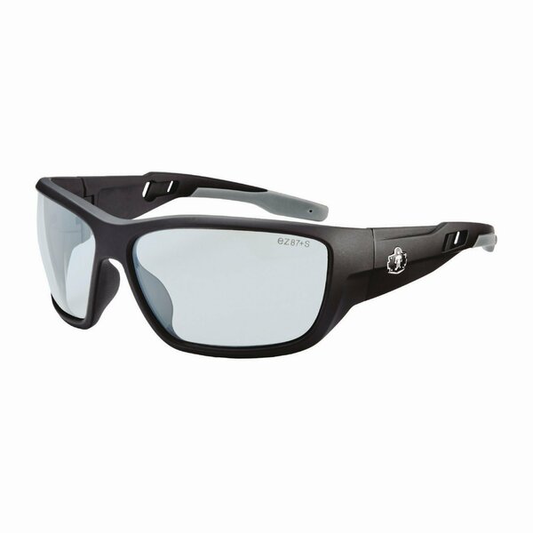 Ergodyne Skullerz BALDR Anti-Scratch/AntiFog Safety Glasses, Matte Black Nylon Frame, In/Outdoor Polycarb Lens 57085